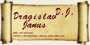 Dragislav Janus vizit kartica